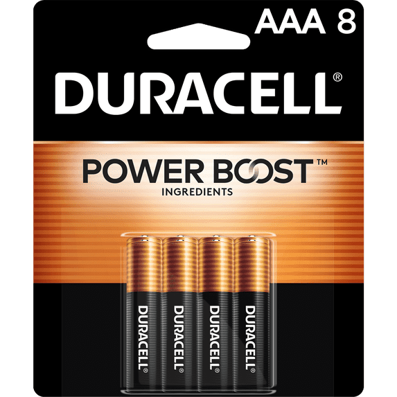 Duracell Coppertop Alkaline AAA Batteries, 8 Pack