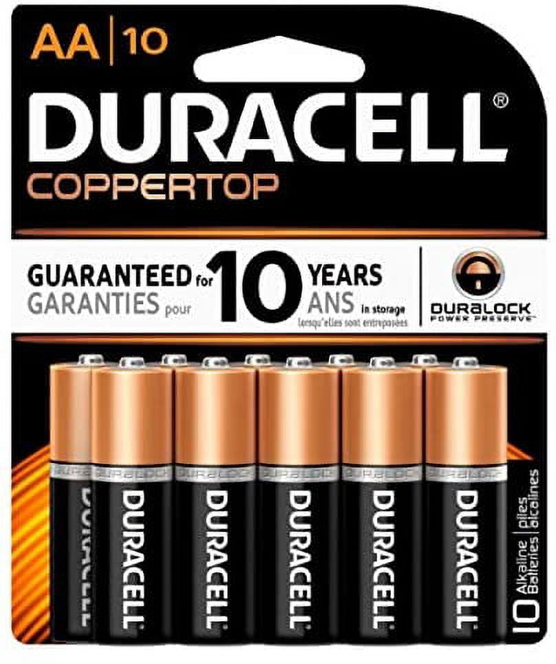 Duracell Coppertop Alkaline Batteries 1.5 Volt AA - 10ct, Pack of 6