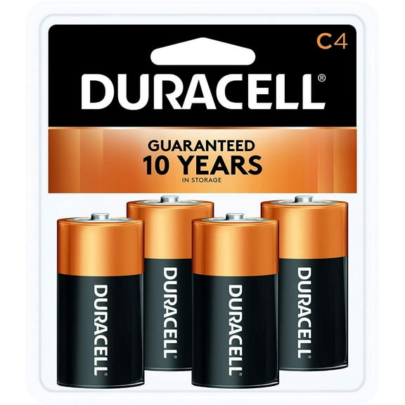 Duracell Coppertop Alkaline Batteries C 4 ea (Pack of 6)