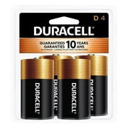 Duracell Coppertop Alkaline D Batteries - 4 Count