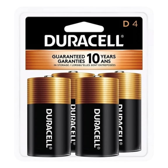 Duracell Coppertop Alkaline D Batteries - 4 Count