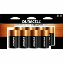Duracell Coppertop Alkaline D Batteries, 8 Count