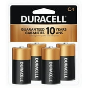 Duracell Coppertop C Alkaline Batteries, 4 Count