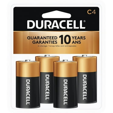 Duracell Coppertop C Alkaline Batteries, 4 Count