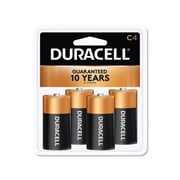 Duracell Coppertop C Alkaline Battery, 4 Pack