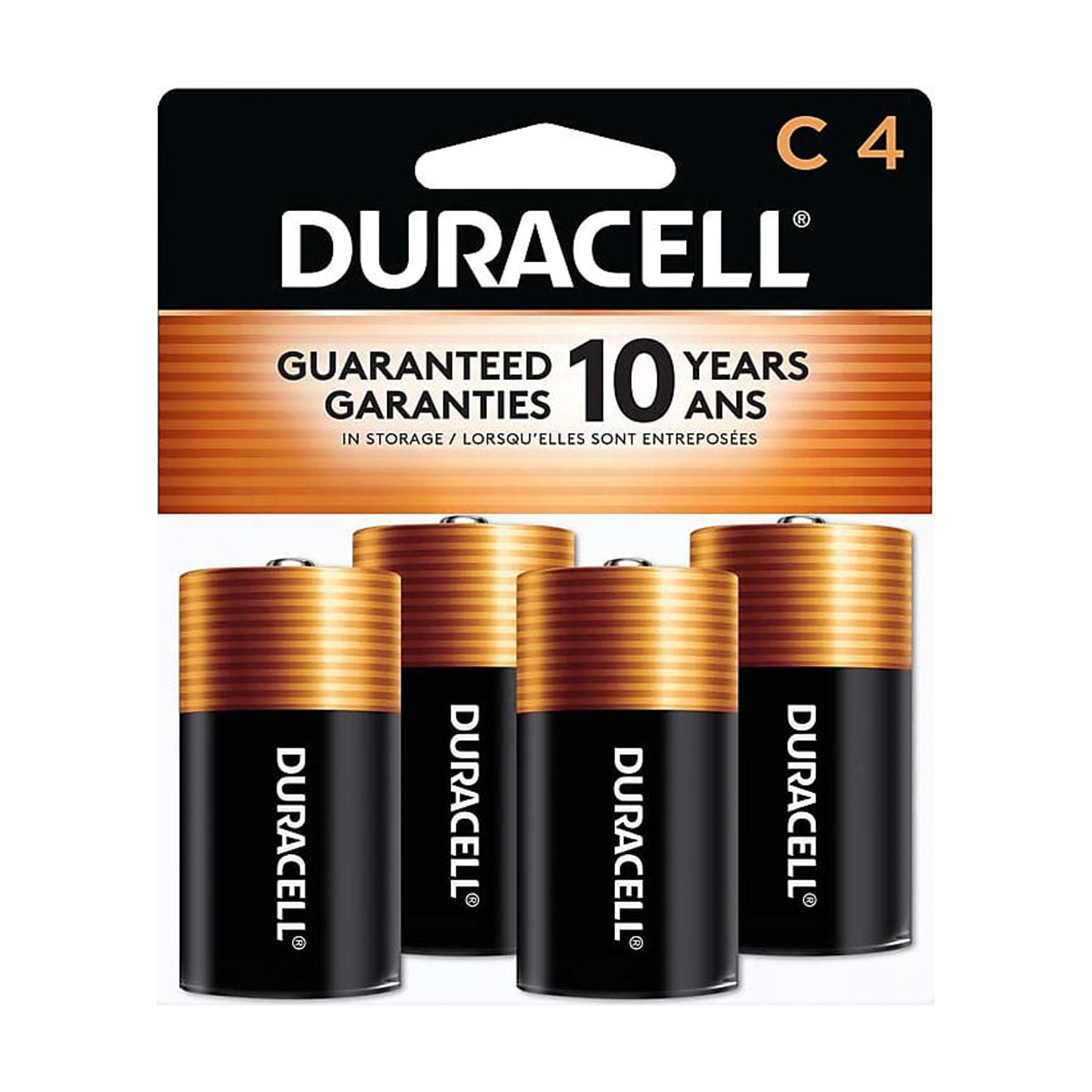 Pile alcaline Coppertop C de 1,5V de Duracell - emballage de 4