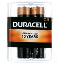 Duracell Coppertop C Battery, Long Lasting C Batteries, 8 Pack