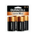 thumbnail image 1 of Duracell Coppertop D Batteries, 4 Count Pack, D Battery with Long-lasting Power, All-Purpose Alkaline D Battery for Household and Office Devices, 1 of 6