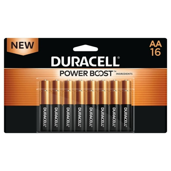 Duracell, Coppertop Power Boost Alkaline Batteries Size Aa 1.5 V, Case Of 12, 16 Ct