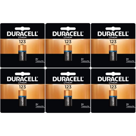 Duracell DL123ABU 3 Volt High Power Ultra Lithium Battery (Value Pack of 6)