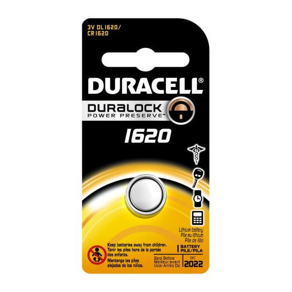 3 1620 Duracell Coin Cell Batteries - Lithium 3V - ( CR1620, ECR1620,  DL1620 )