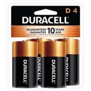 Duracell, DURMN1300R4ZCT, Coppertop Alkaline D Battery 4-Packs, 48 / Carton, Black