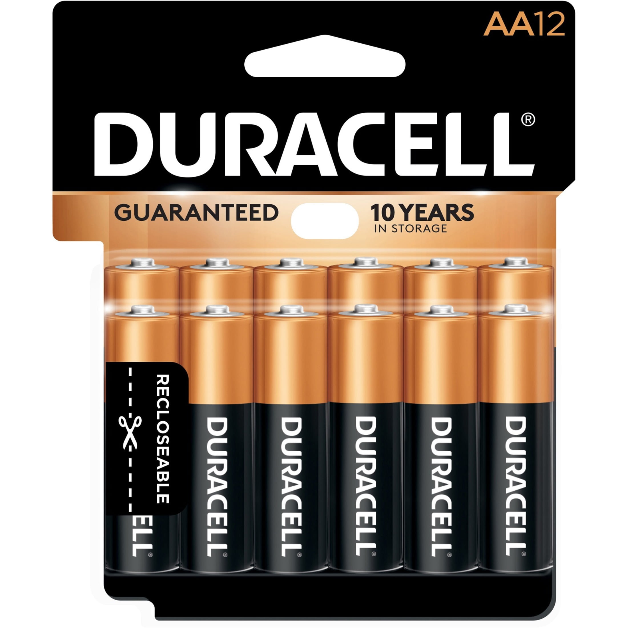 Piles AA Coppertop par Duracell, paquet de 8 MN1500B8Z