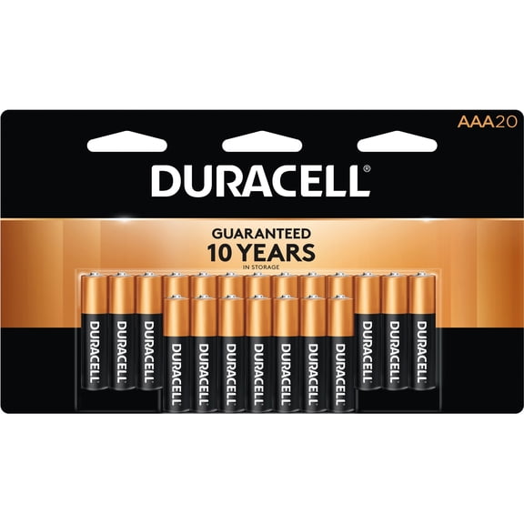 Duracell, DURMN2400B20CT, CopperTop Alkaline AAA Batteries, 240 / Carton, Black,Copper