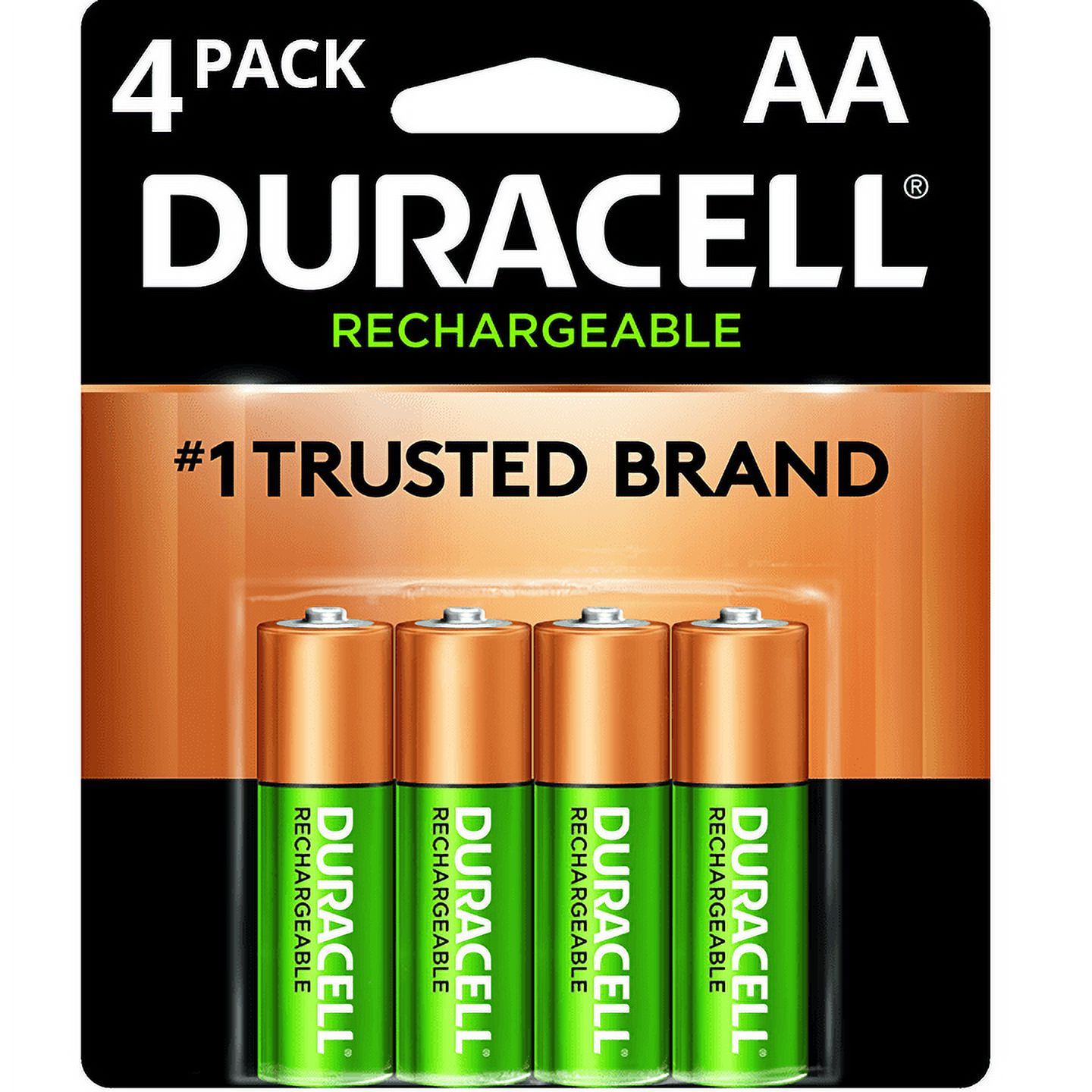 Duracell DX1500B4N Rechargeable Staycharged Nimh Batteries, Aa, 4/pack - image 1 of 7