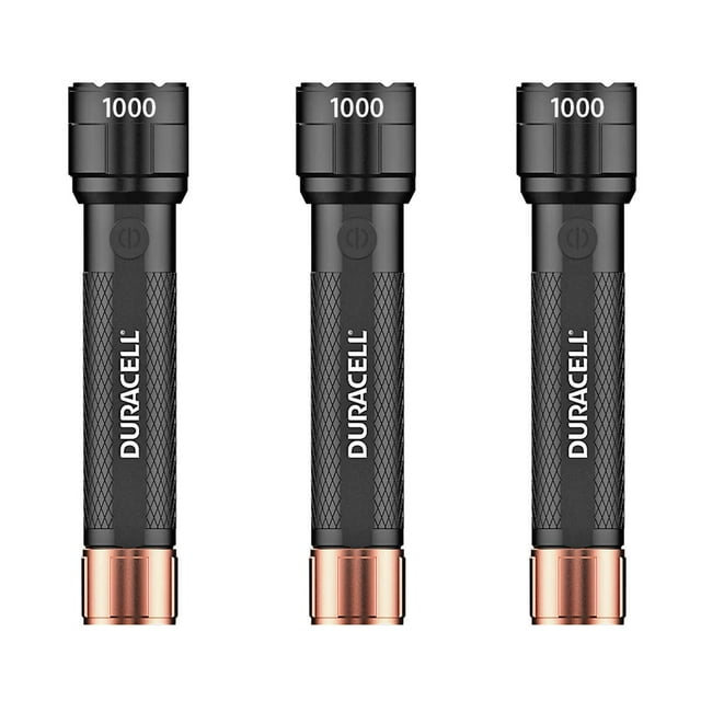 Duracell Durabeam Ultra 1000 Lumens LED Flashlight, 3 Pack with