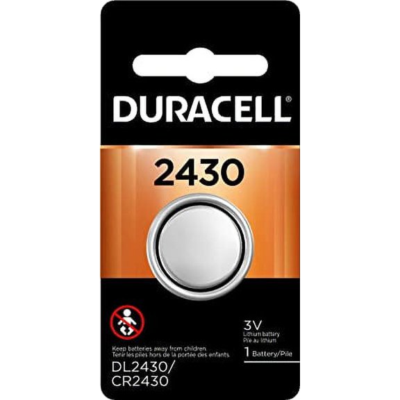 Duracell Duralock 2430 3V Lithium Battery, 1 Pack