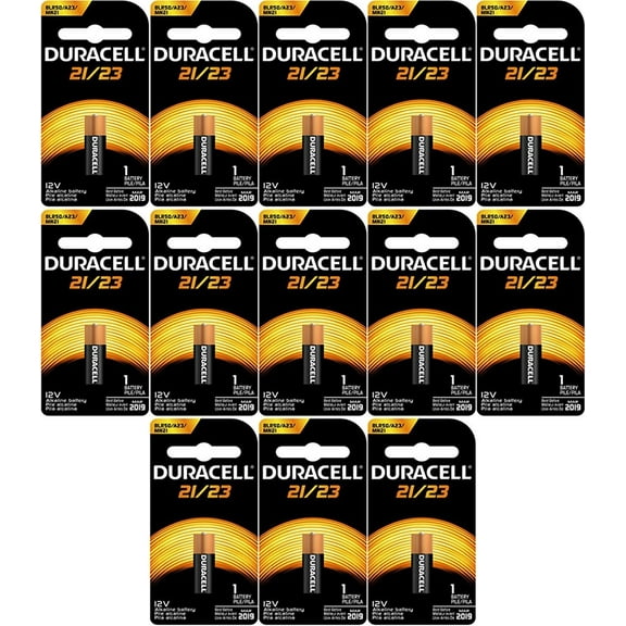Duracell Duralock MN21 A23 21/23 23A MN21B 12 Volt Alkaline 13 Batteries