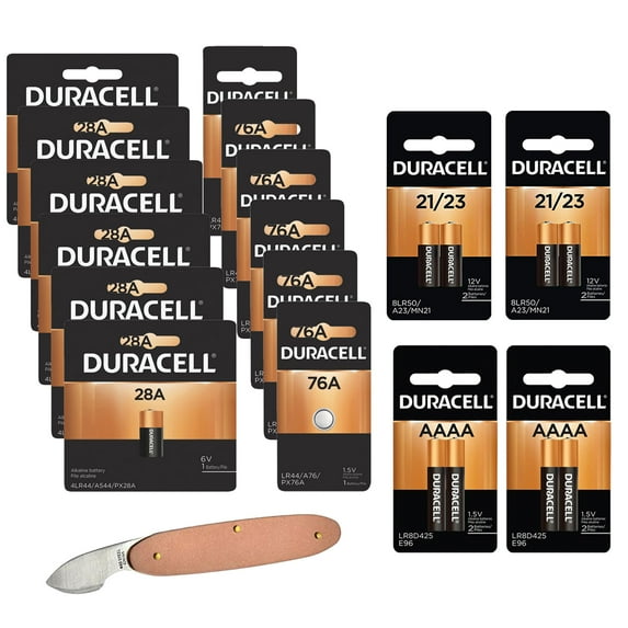 Duracell Hard to Find Battery Kit INCLUDES: 28A, 76A, MX2500 (AAAA), MN21