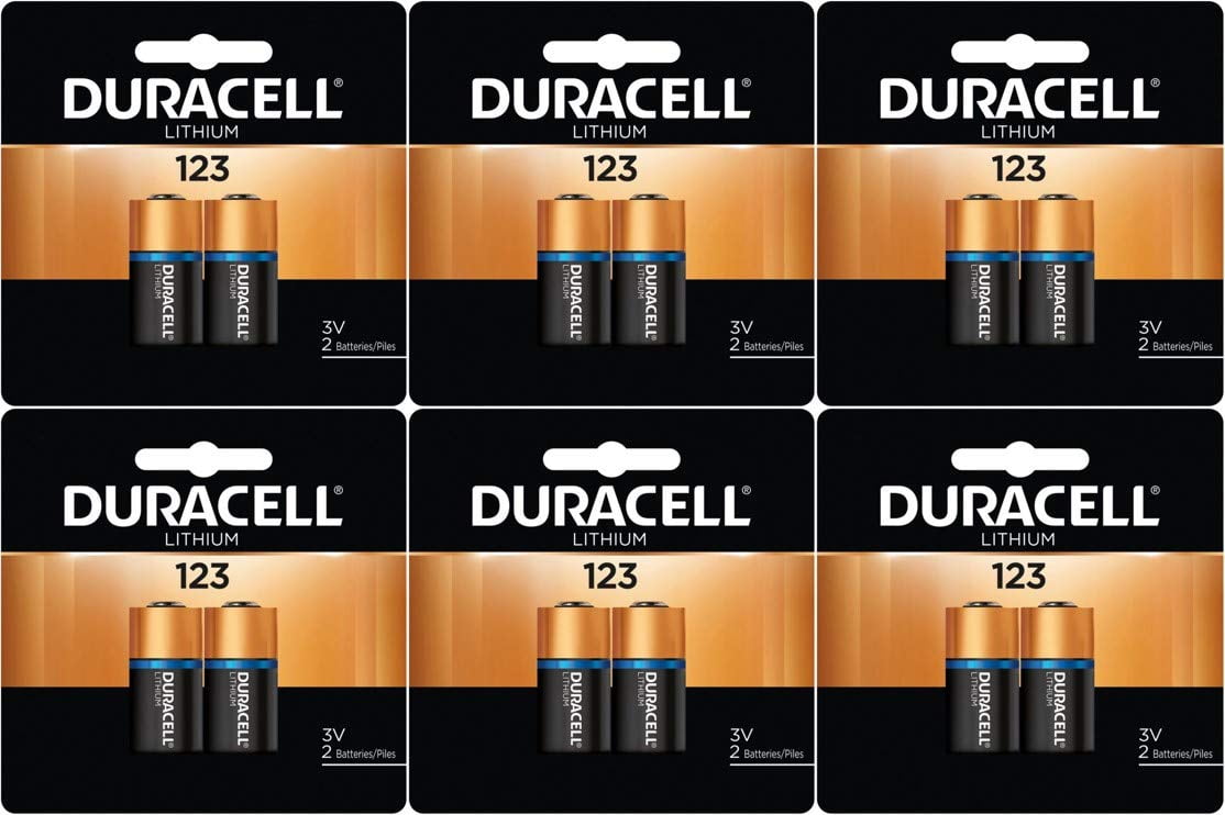  Duracell CR123A 3V Lithium Battery, 4 Count Pack, 123 3 Volt  High Power Lithium Battery, Long-Lasting for Home Safety and Security  Devices, High-Intensity Flashlights, and Home Automation : Health &  Household