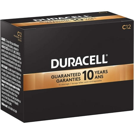 Duracell MN1400 CopperTop Alkaline-Manganese Dioxide Battery, C Size, 1.5V