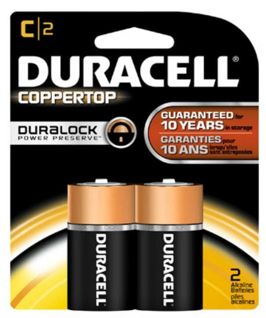 Piles Duracell Pack de 2 piles C Plus LR14