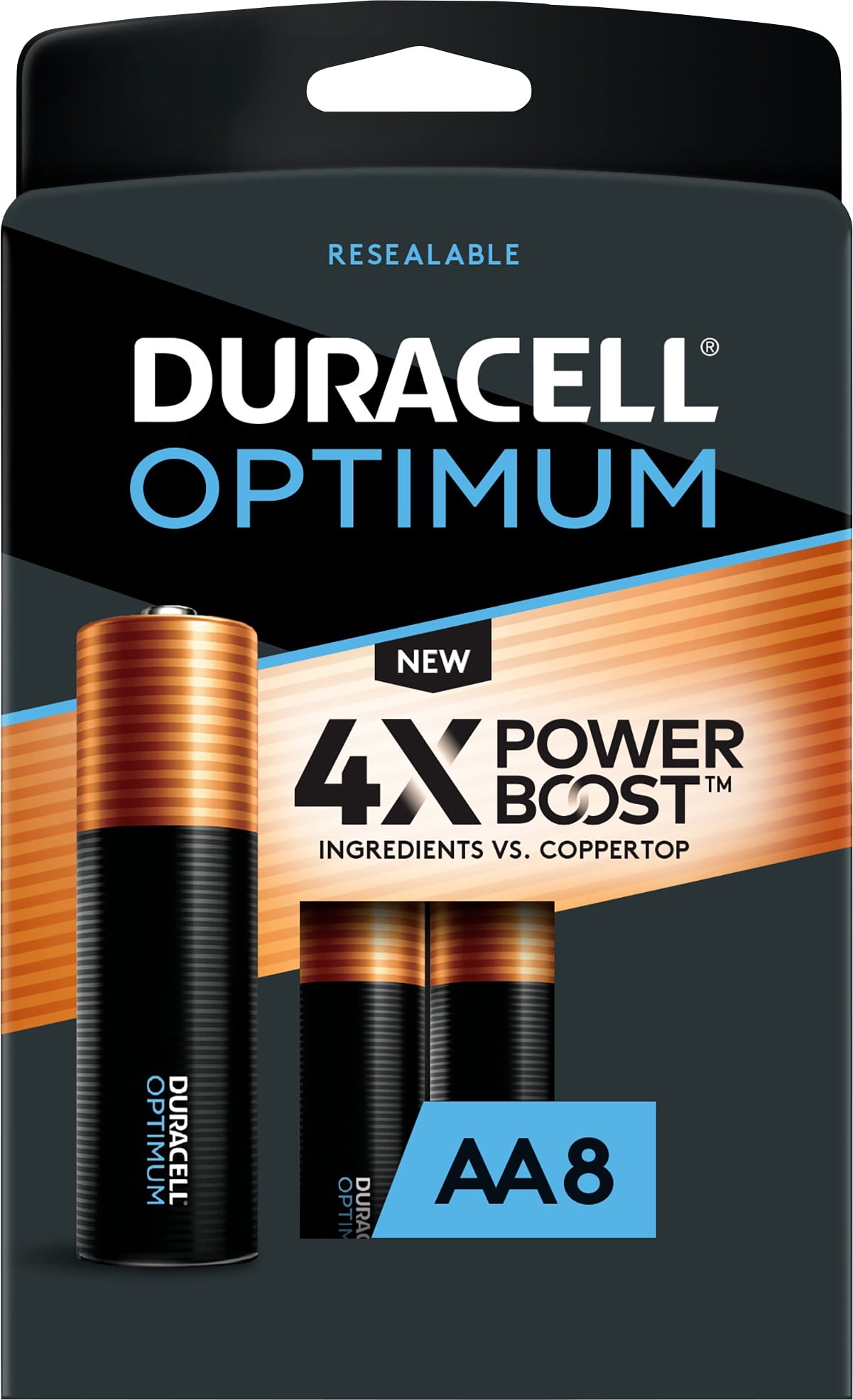 Piles AA / LR6 Duracell Optimum (par 8) - Bestpiles