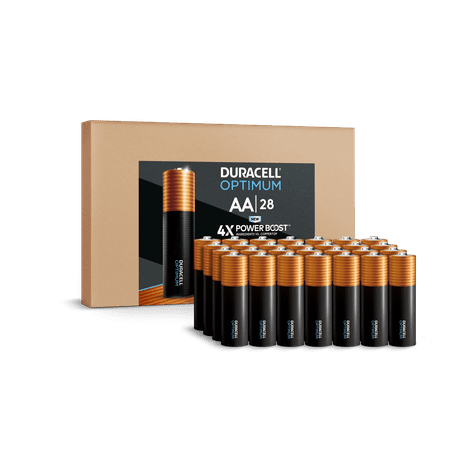 Duracell Optimum AA Battery SIOC with 4X POWER BOOST™, 1.5V Batteries, 28 Pack
