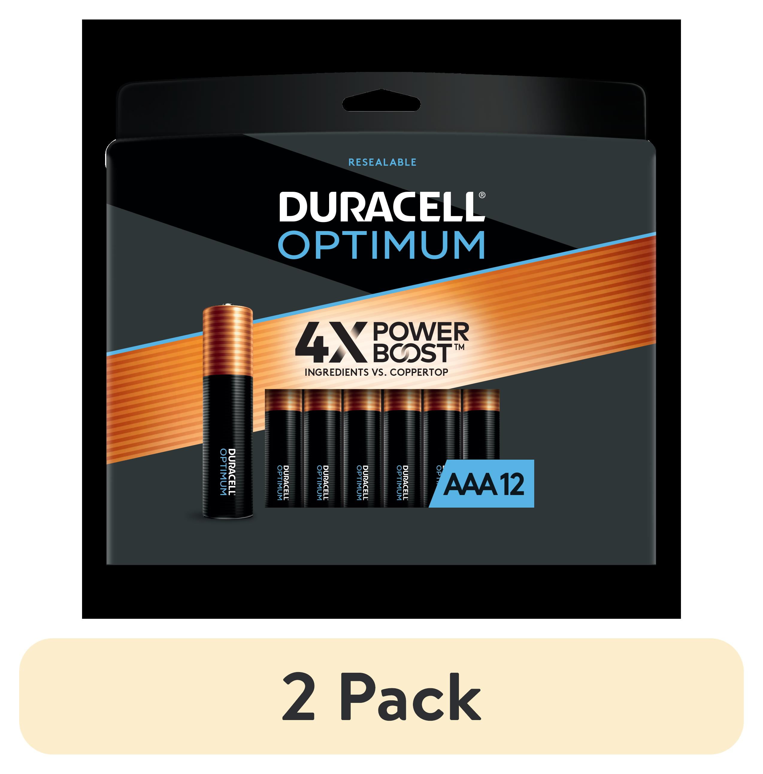 (2 pack) Duracell Optimum AAA Battery with 4X POWER BOOST™, 1.5V, 12