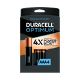 thumbnail image 1 of Duracell Optimum AAA Battery with 4X POWER BOOST™, 4 Pack Resealable Package, 1 of 9