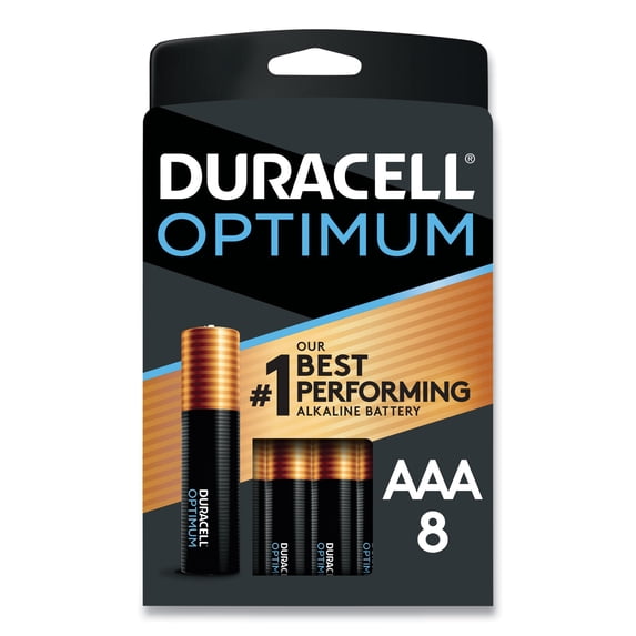 Duracell® Optimum AAA Alkaline Batteries, Pack Of 8