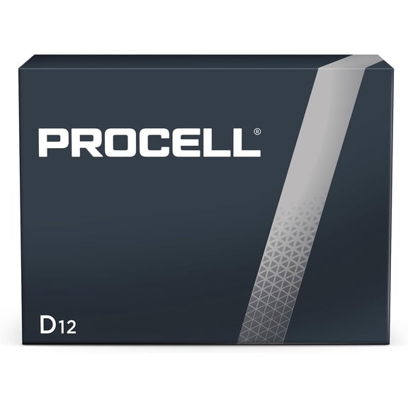 Duracell PC1300 1.5V D12 Procell Alkaline-Manganese Dioxide Battery, 12 Count (Pack of 1) - Packaging May Vary