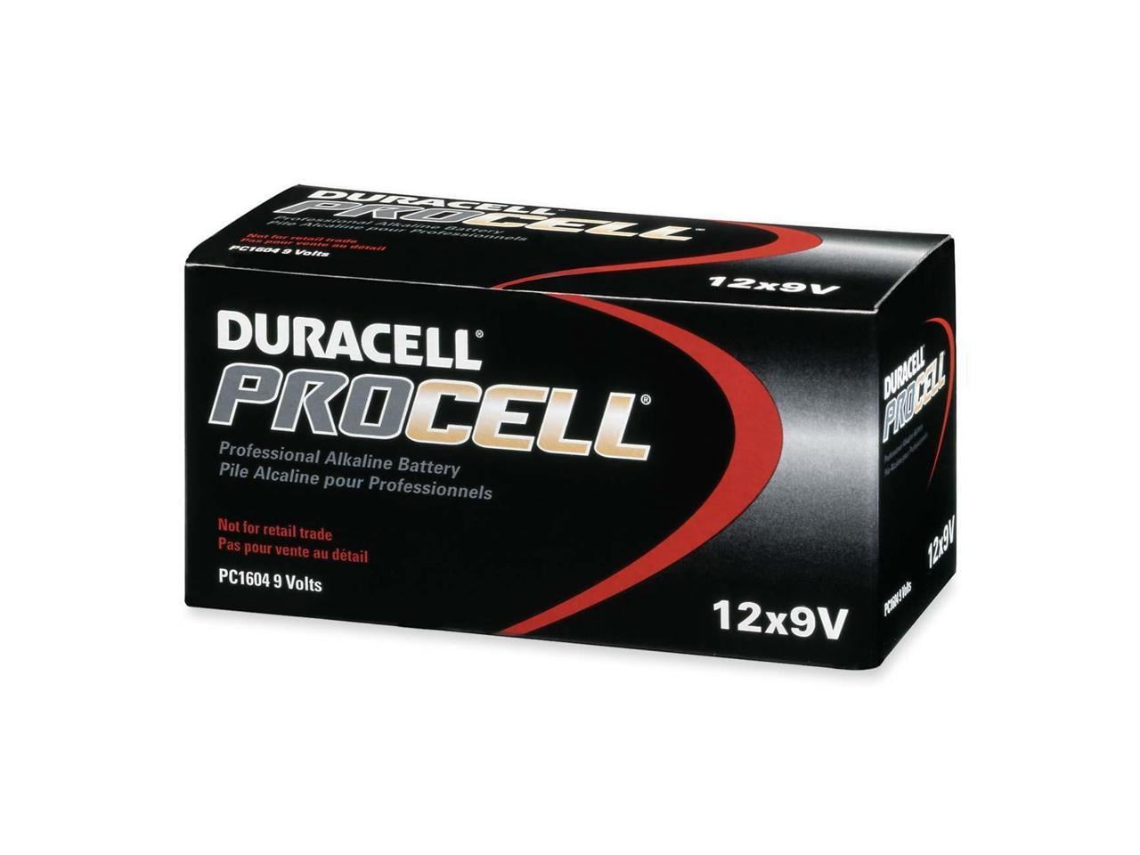 Duracell PROCELL Alkaline 9V Batteries For Smoke Alarm, Radio, Security