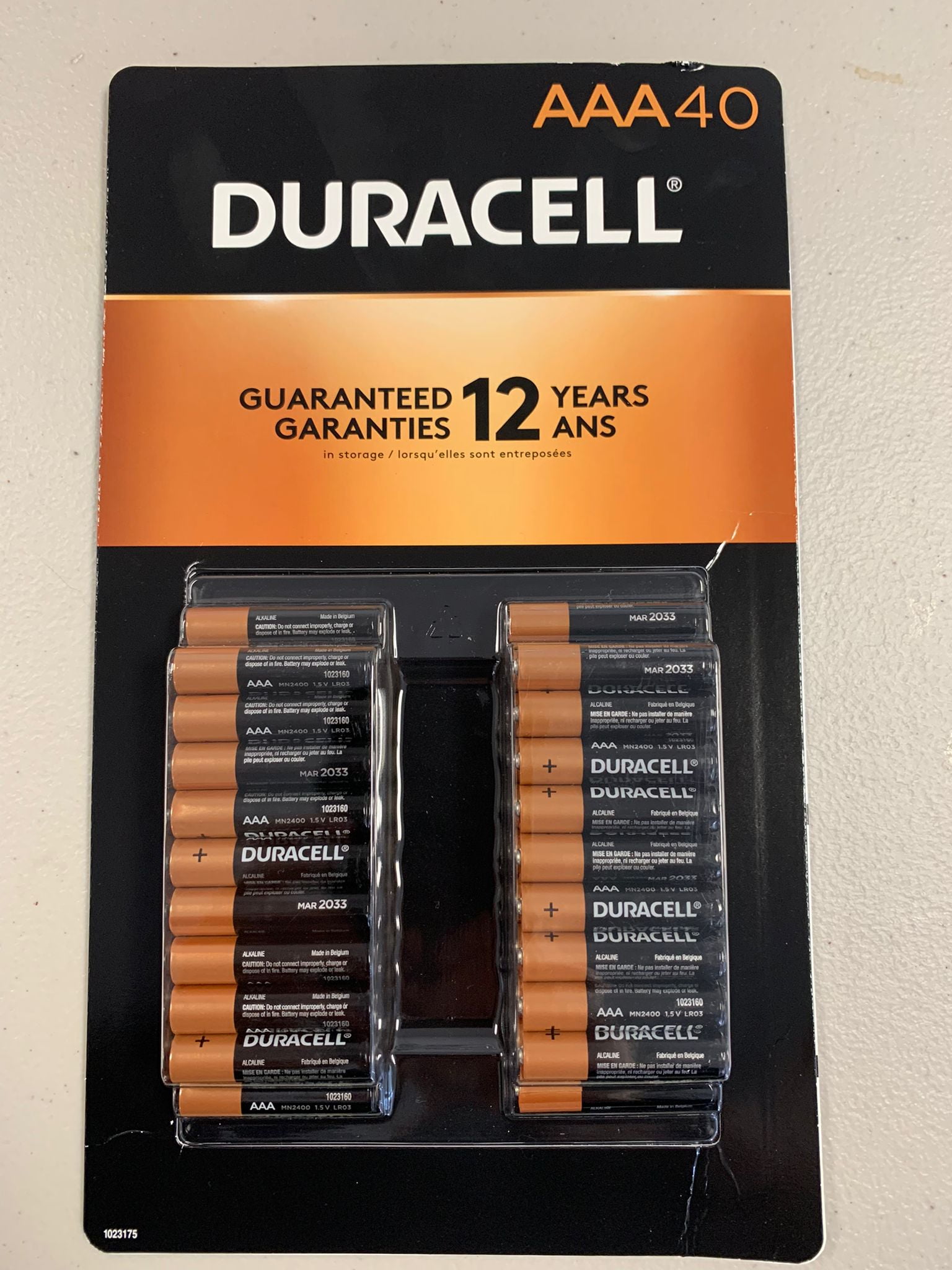 Duracell Power Boost Coppertop Alkaline AAA Batteries, 40 Count 