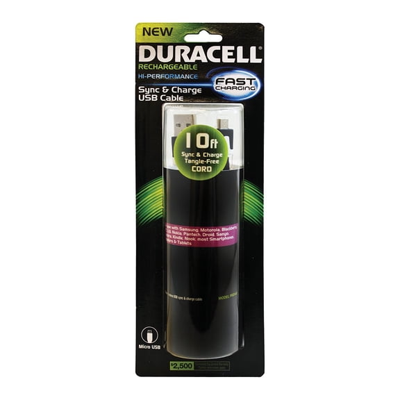 Duracell Pro440 Micro Usb Sync & Charge Cable [black]
