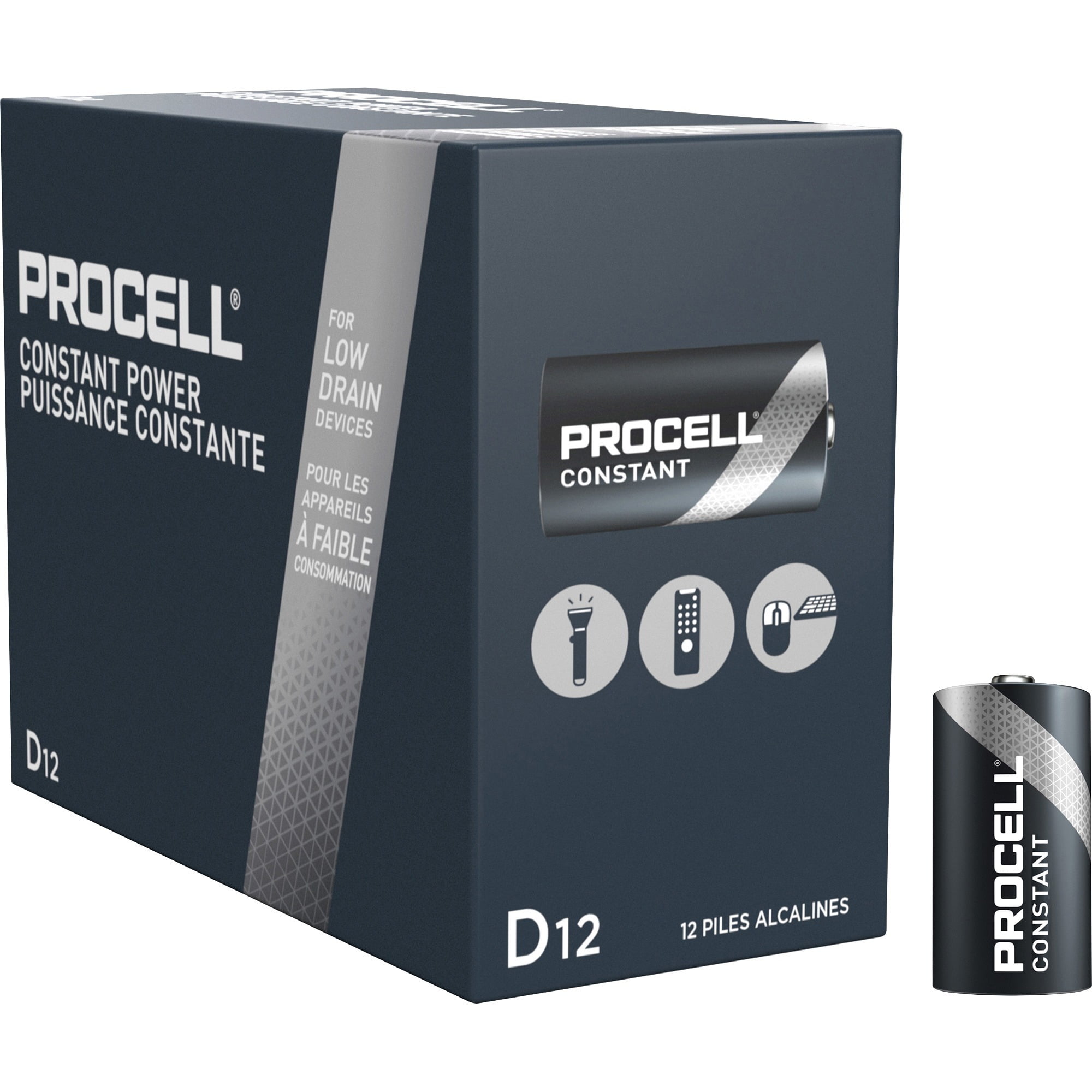 Duracell Procell Alkaline D Batteries 12/Box