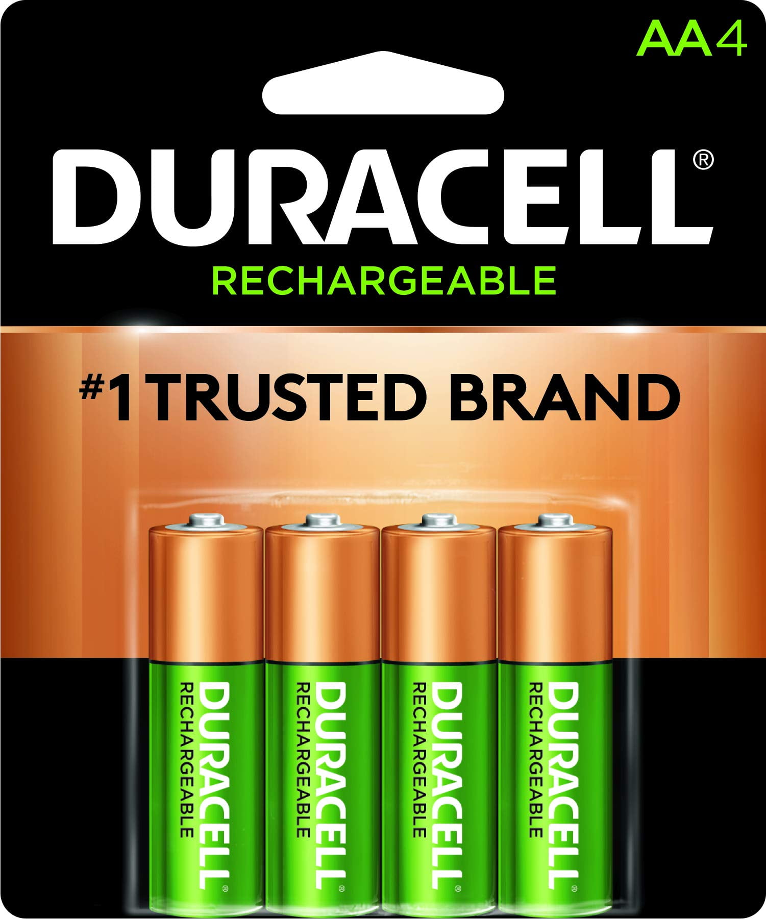 Duracell - Rechargeable AA Batteries - Long Lasting All-Purpose Double A Battery for Household and Business - 4 Count