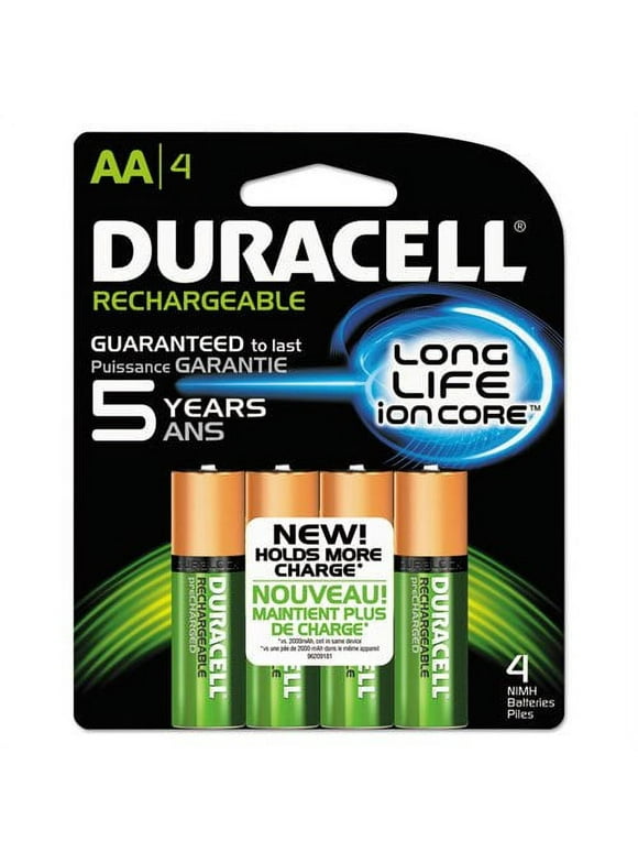 4 Pack Duracell 2400mah Rechargeable Aa Batteries Duracell aa rechargeable batteries in Rechargeable Batteries - Walmart.com