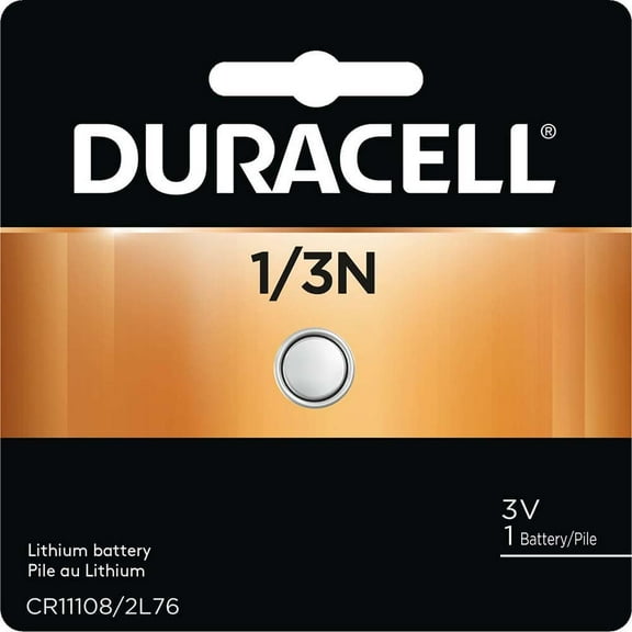 Duracell Size 1/3N, Lithium, 6 Pack, Standard Battery 3 Volts