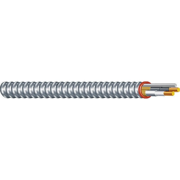 Duraclad 55278323 Type MC Armored Cable, 14/2, 100 ft Coil, THHN/THWN