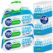 Duracleanse CPAP Mask Wipes Extra Large Wet Wipes with Aloe Vera, 450-Pack