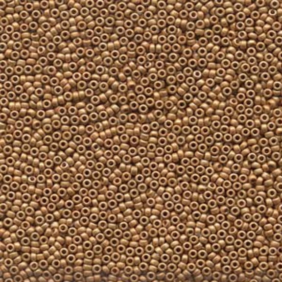 Duracoat Galvanized Matte Yellow Gold Miyuki Seed Beads 15/0 15-94203F-TB