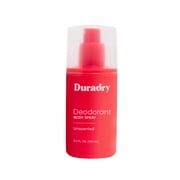 Duradry Body Deodorant Spray for Men & Women, 3.4 oz – Long-Lasting Sweat & Odor Protection