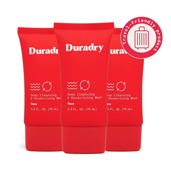 Duradry Deep Cleanser Body Wash, 2.5 fl oz, 3 Pack