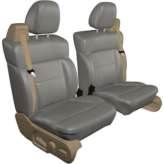 Durafit Covers Chevrolet Silverado/Suburban/Tahoe Gray Velour, Front Row Seat Covers, 2 Pieces