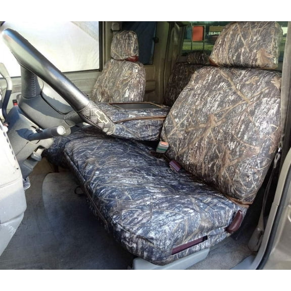 Durafit Covers Chevy Silverado Tahoe GMC Sierra CLC Camouflage, Split Seat Covers, 3 Pieces