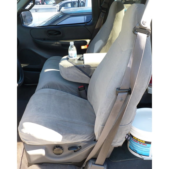 Durafit Covers F267 Dark Gray, Twill, Exact Fit, Front Seat Covers, 2 Pieces