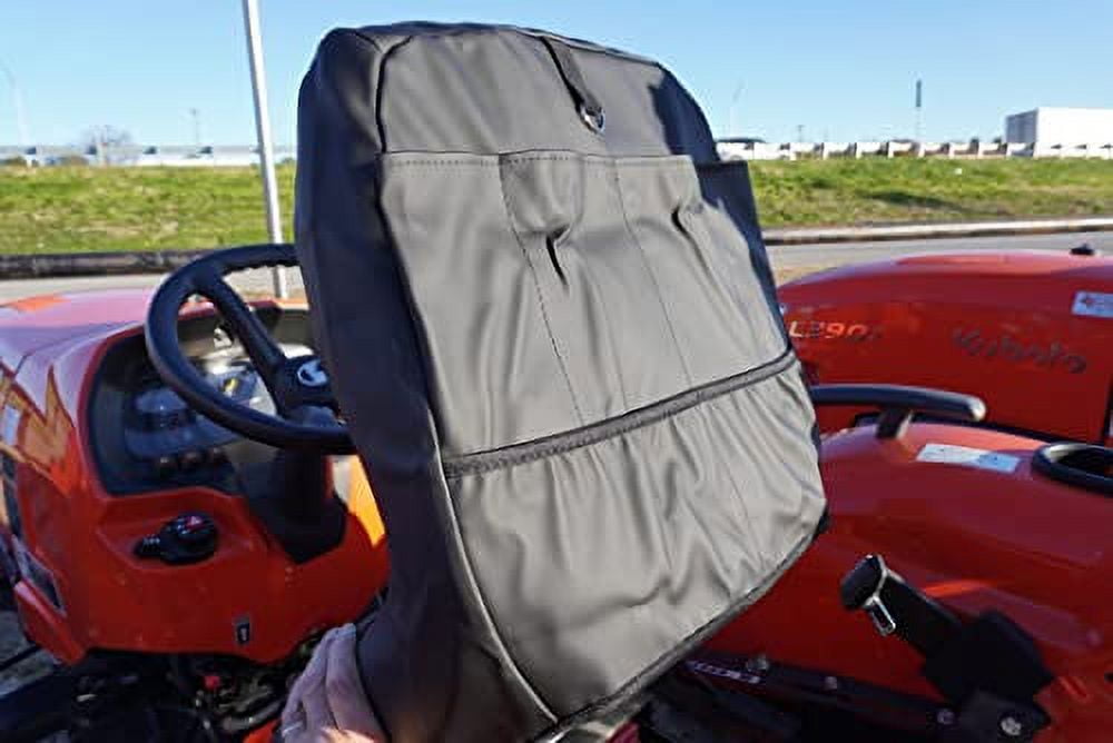 Durafit Seat Covers, Kubota for Tractors L3301,L3901,L4701, L3302, L3902, KU21 (C1 Black Waterproof Endura)