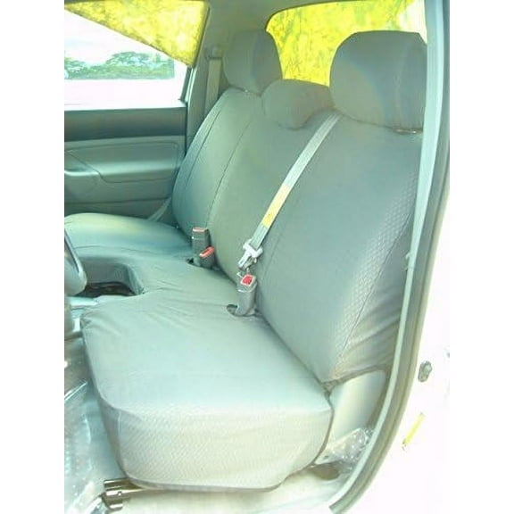 Durafit Seat Covers, Made to fit 2005-2008 Tacoma Regular Cab Bench Seat Custom Seat Covers in Graphite Automotive Twill