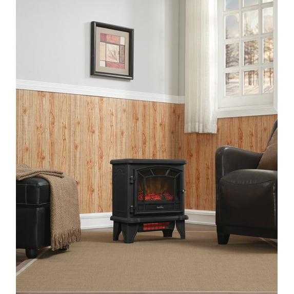 duraflame® Infrared Quartz Electric Fireplace Stove Heater, Black